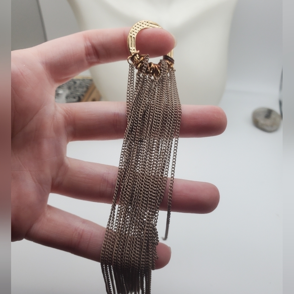 Gypsy bride tassel chain necklace pendant